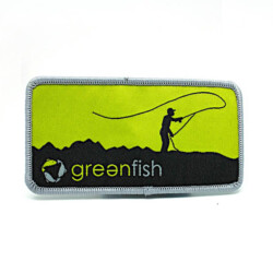 woven badges with overlocking edge